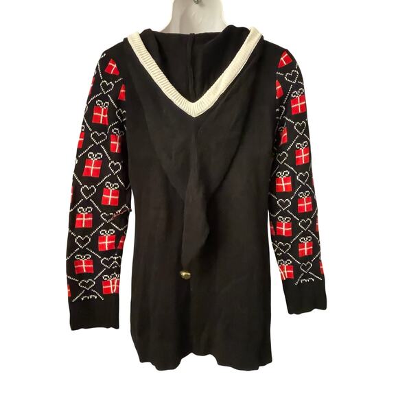 Almost Famous Elf Yourself I WANT IT ALL Ugly Christmas Sweater Dress Size L - Picture 2 of 4